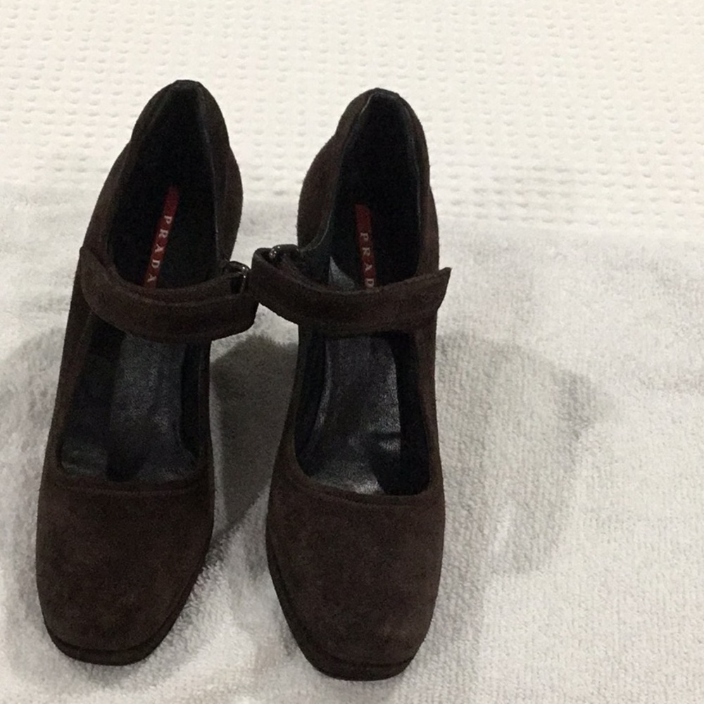 Prada Mary Jane wedge